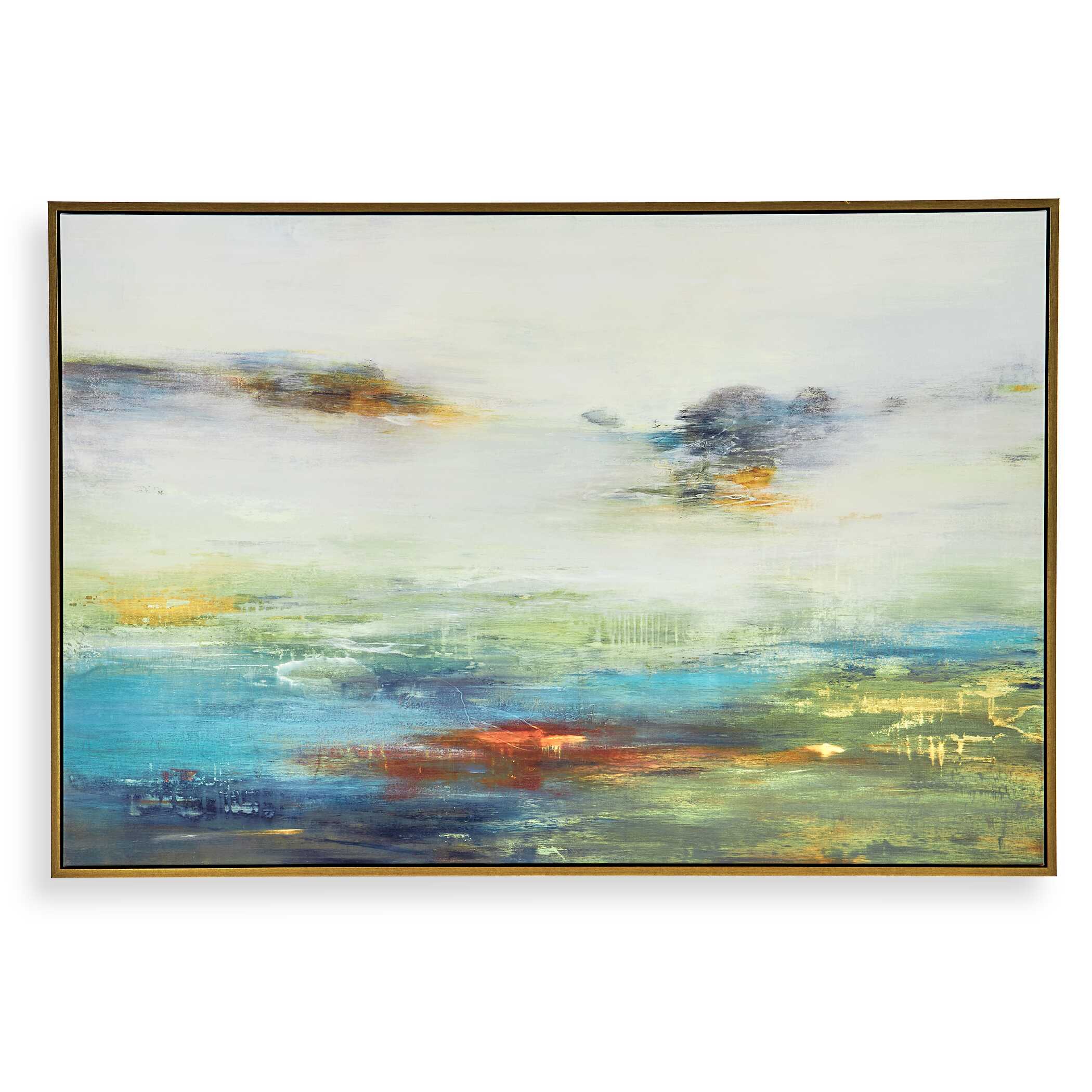 Textured Land Framed Landscape Art