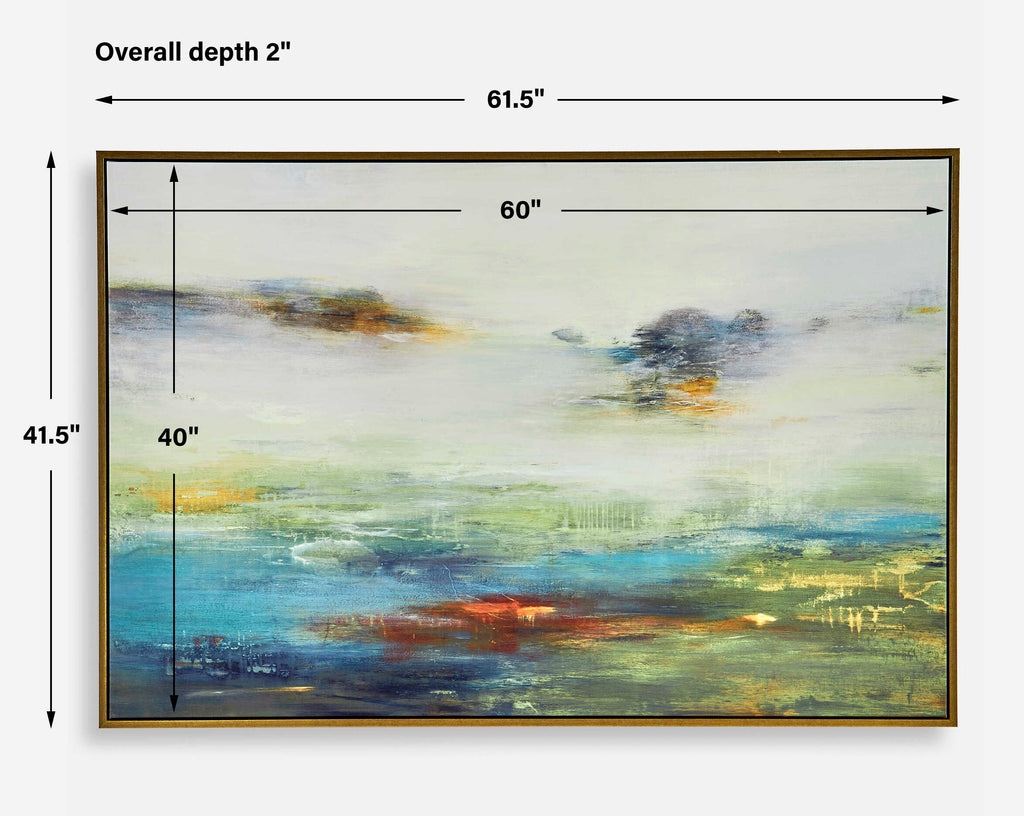 Textured Land Framed Landscape Art