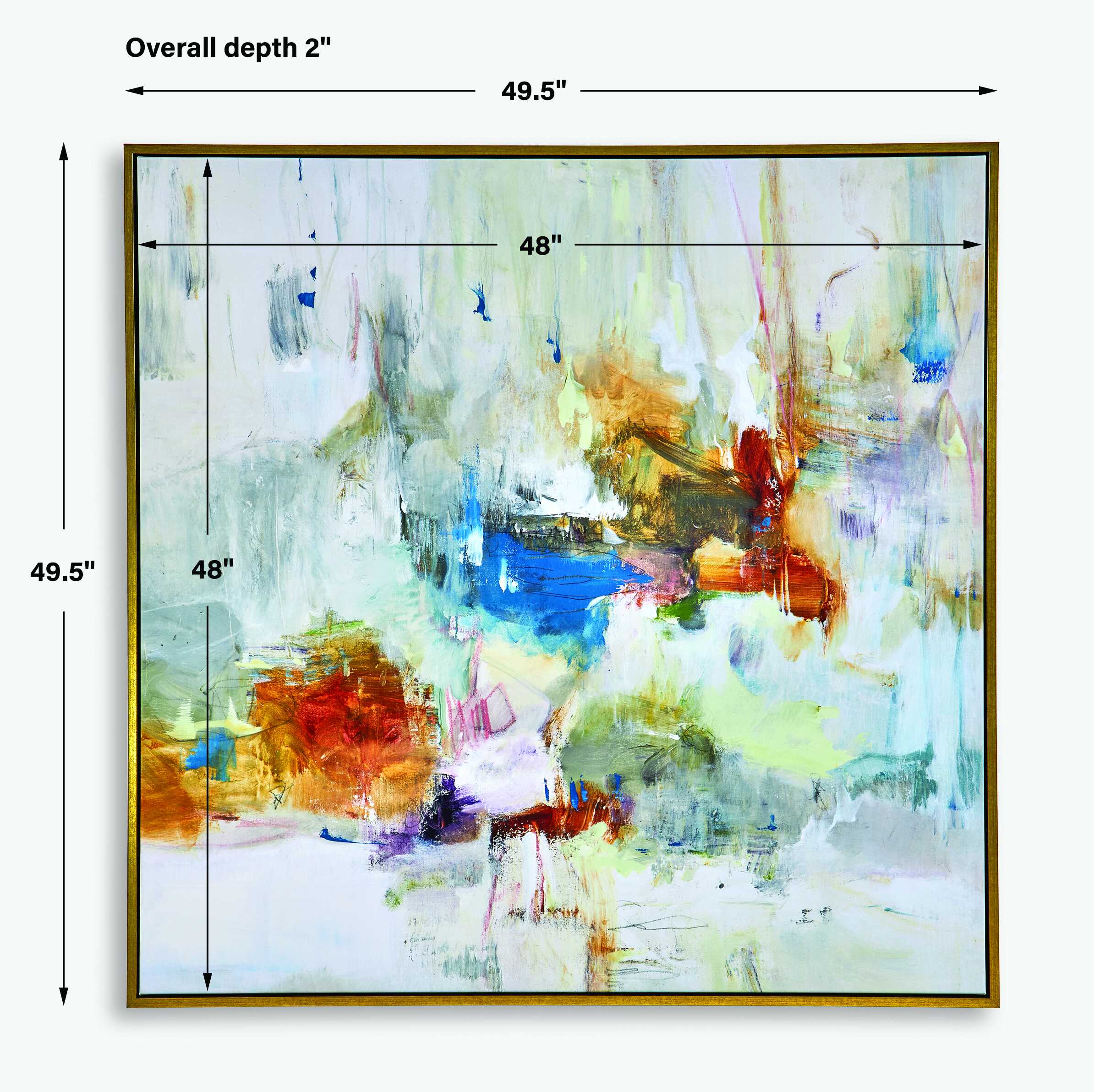 In The Beginning Framed Abstract Art