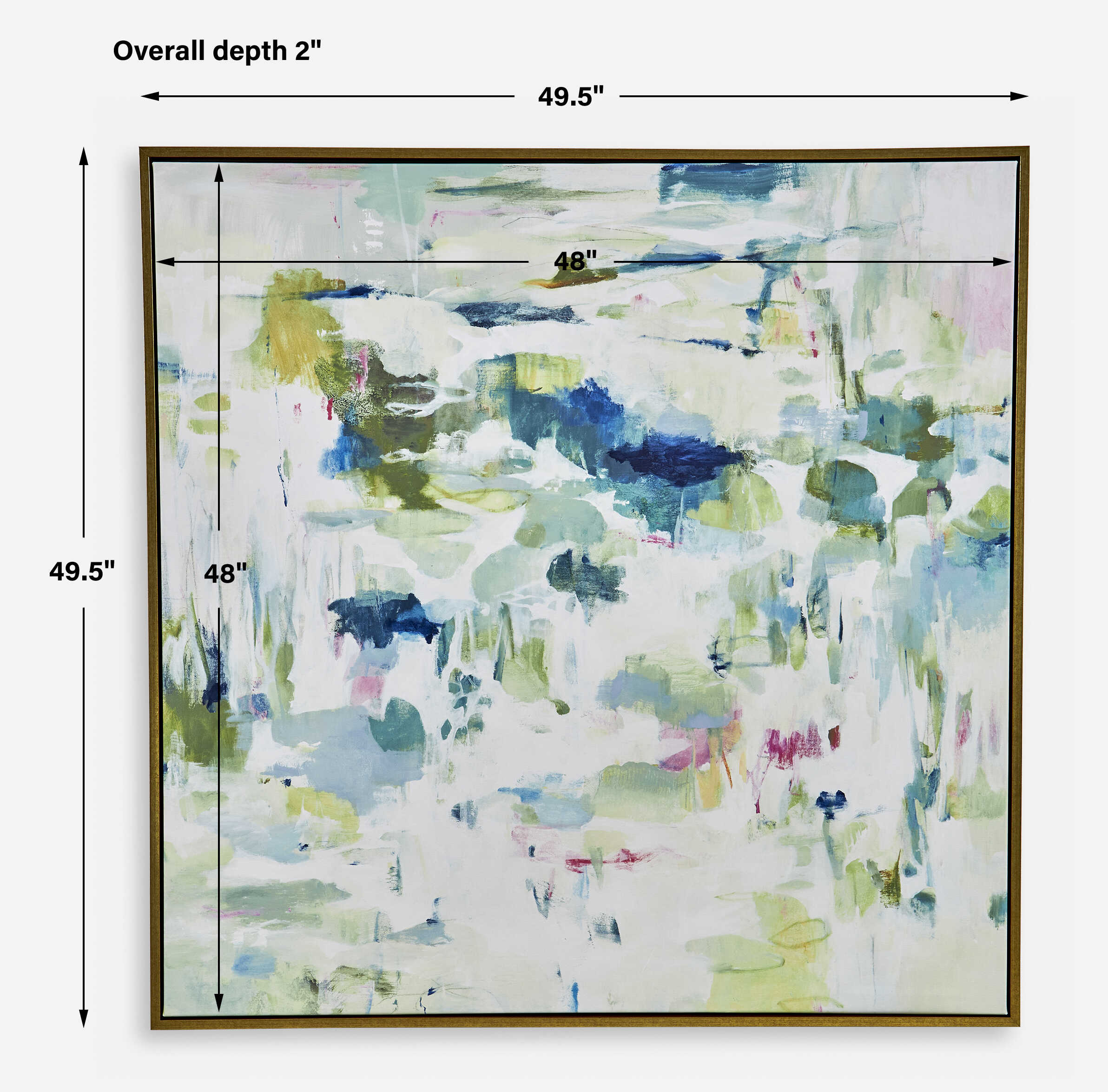 Abstract Reflections Framed Canvas