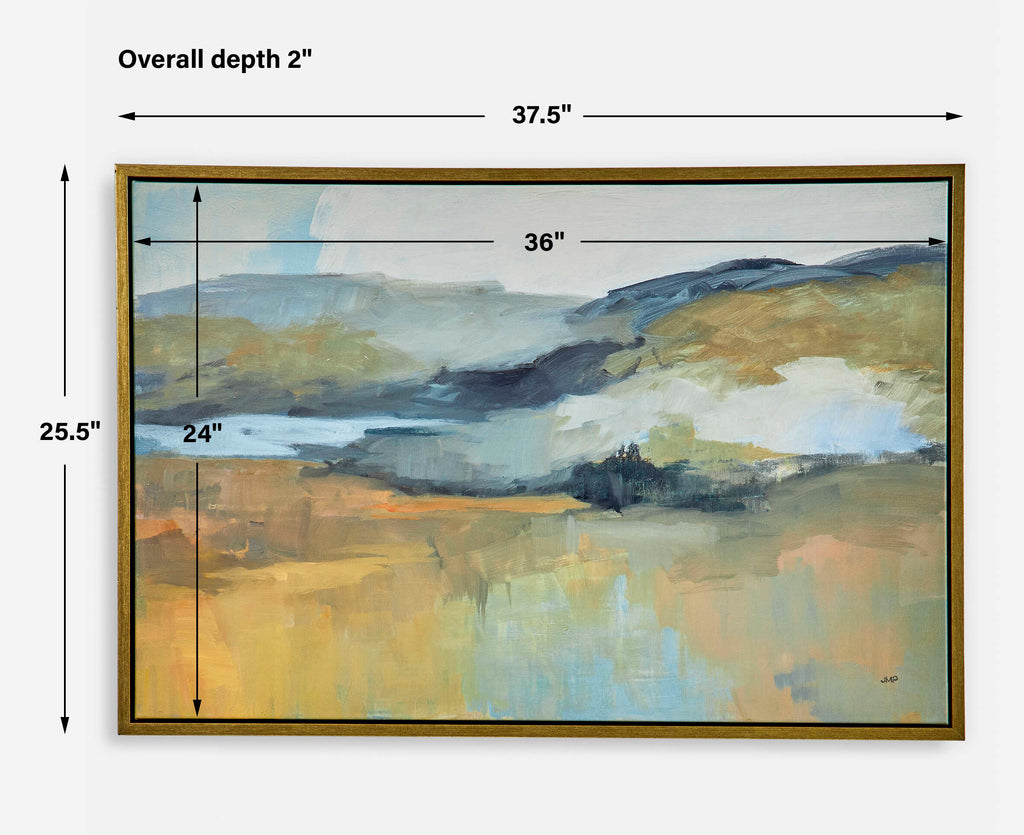 Folded Hills Framed Landscape Art