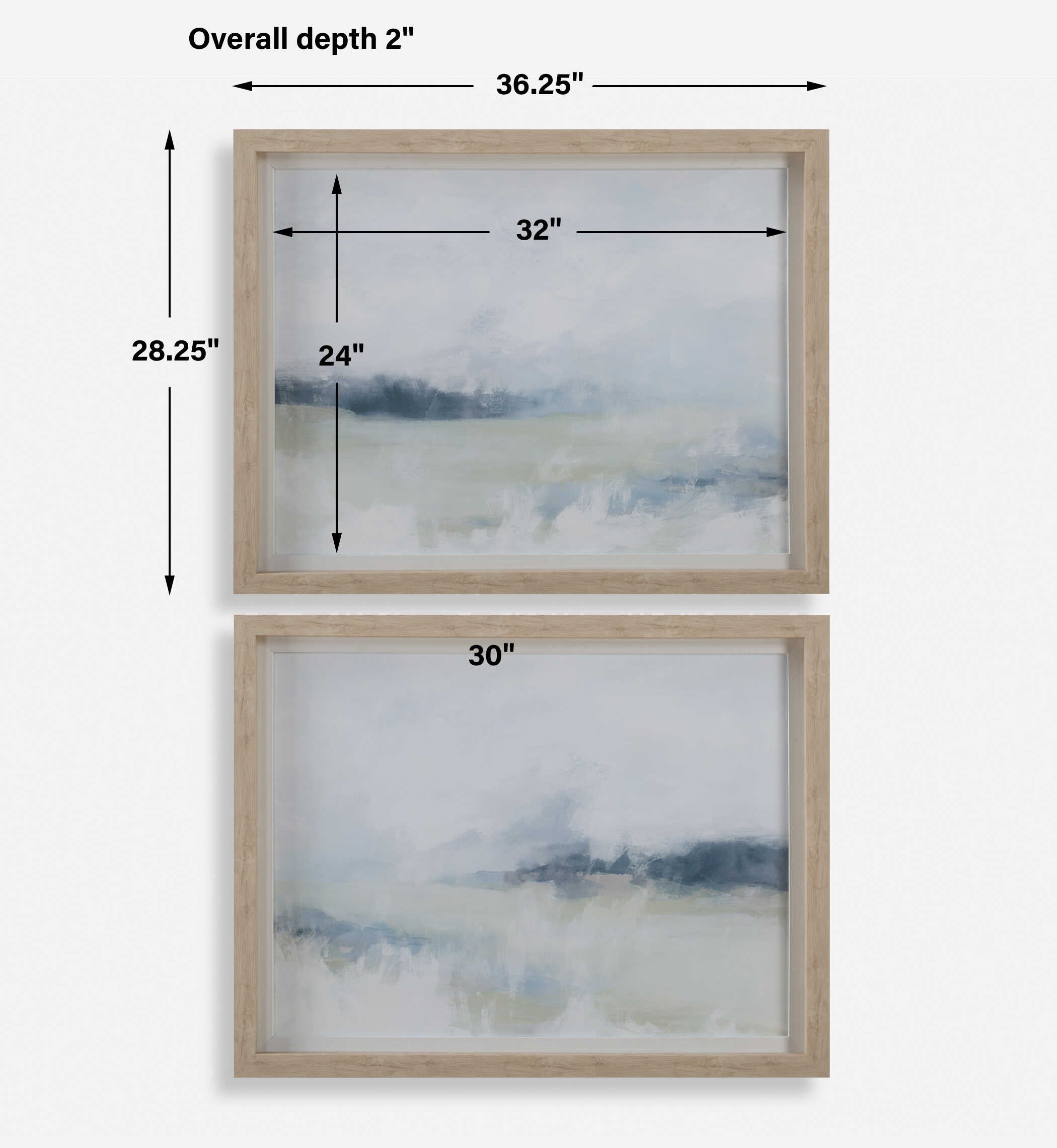 Breezy Vista Framed Prints Set/2