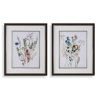 Delicate Flowers Framed Prints Set/2