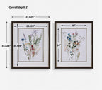 Delicate Flowers Framed Prints Set/2