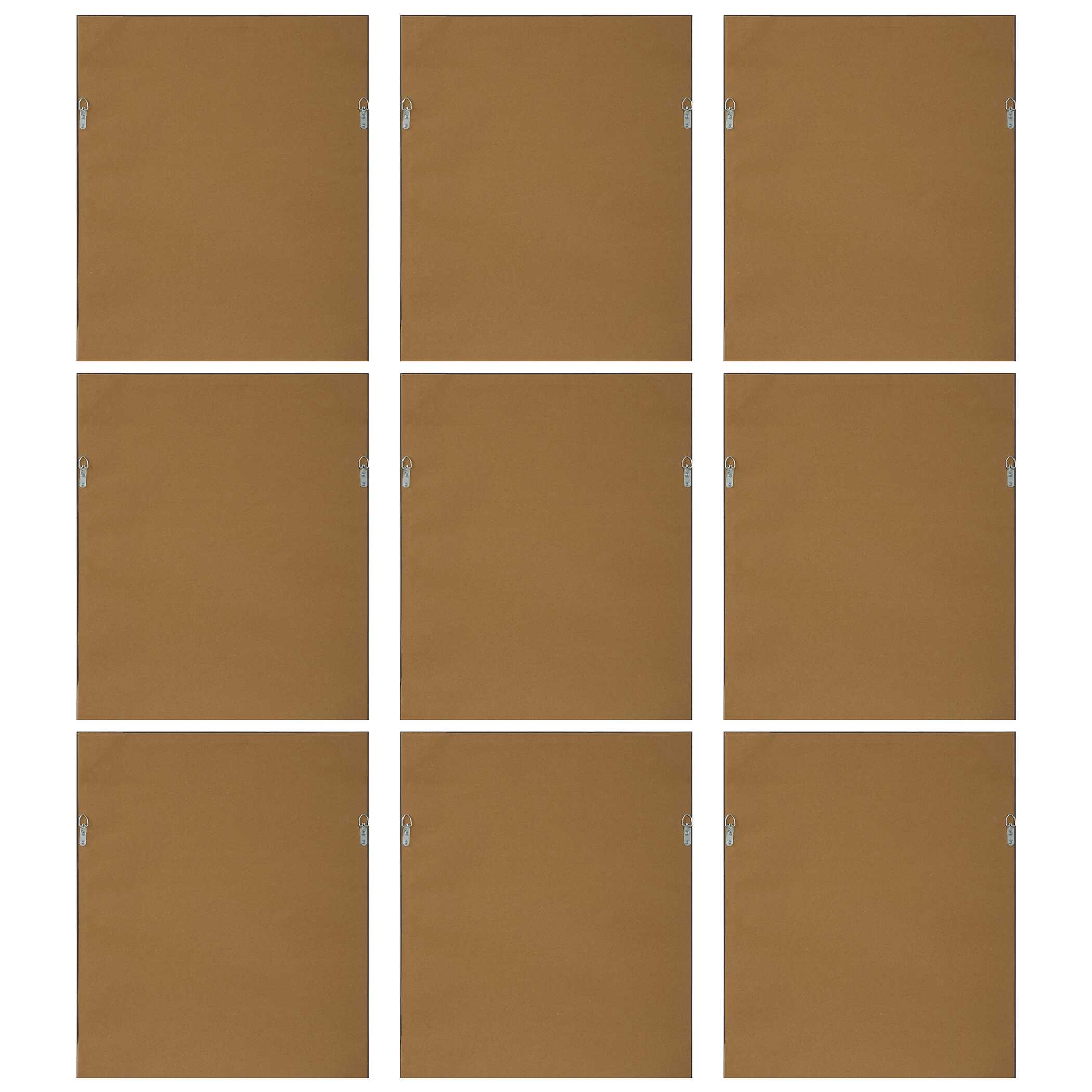 Botanical Flowers Framed Prints Set/9