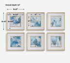Fresh Start Blue Abstract Prints Set/6