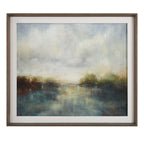 Blue Reverie Framed Abstract Lake Print