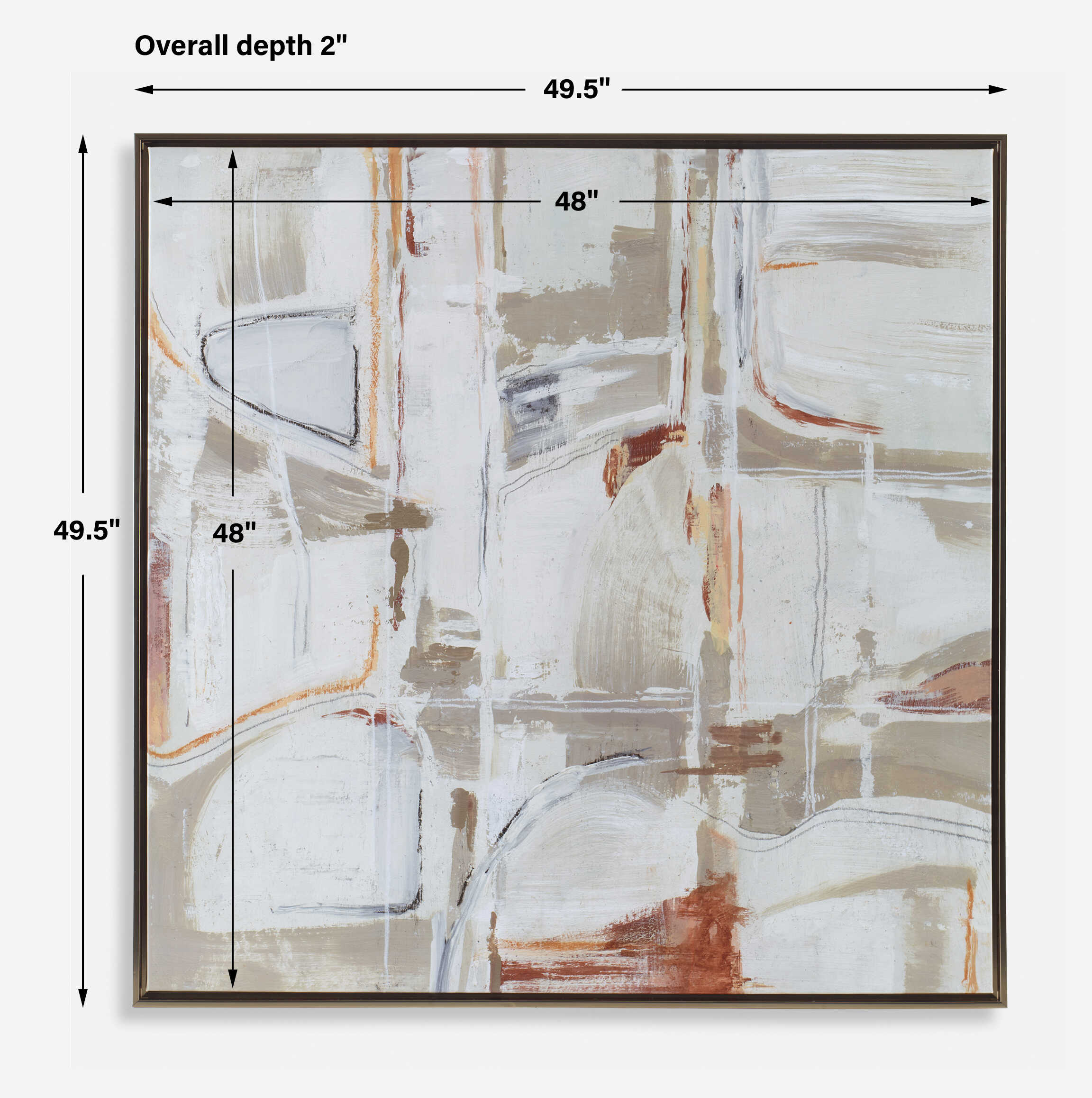 Neutral Nirvana Abstract Canvas Art