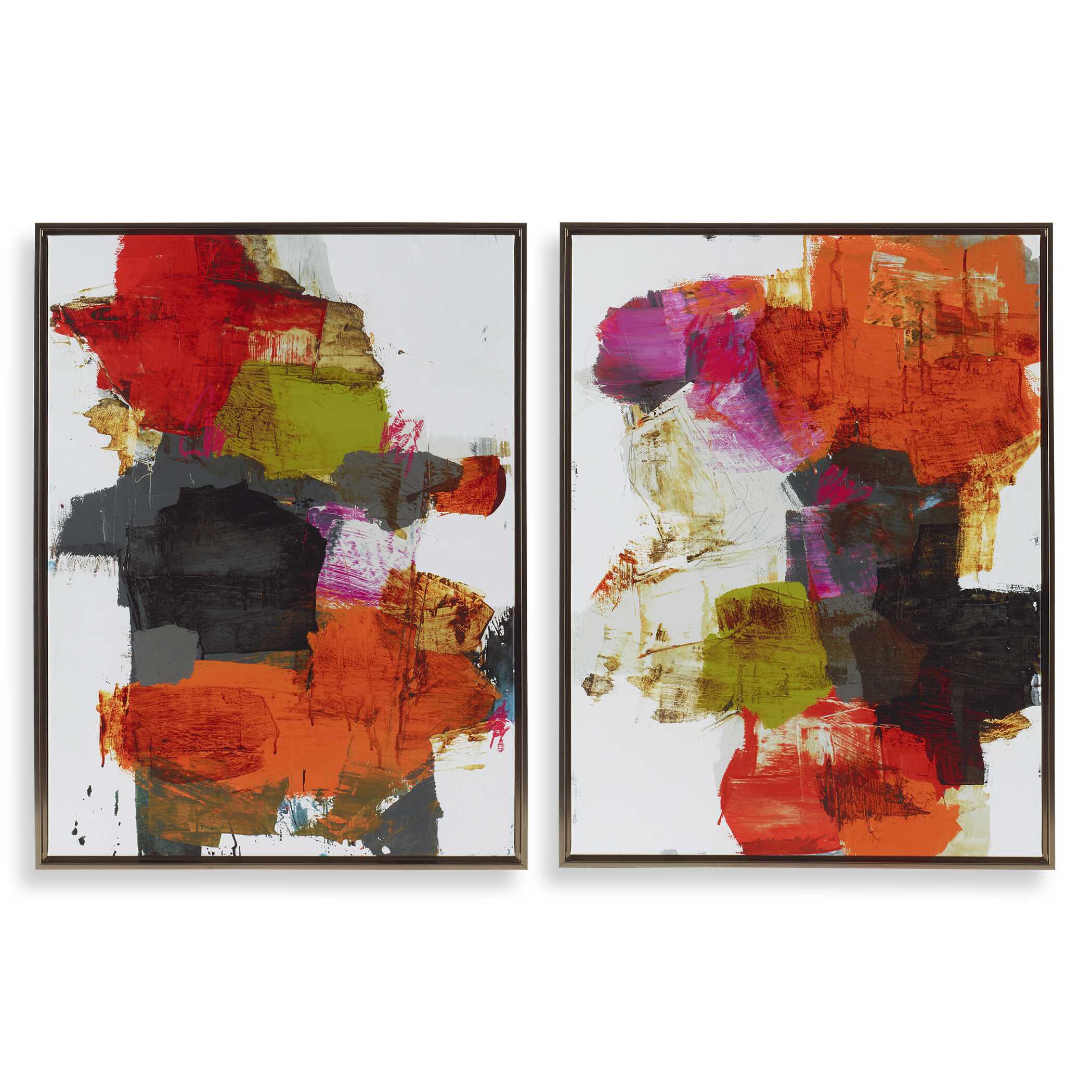 Tried And True Framed Abstract Art Set/2