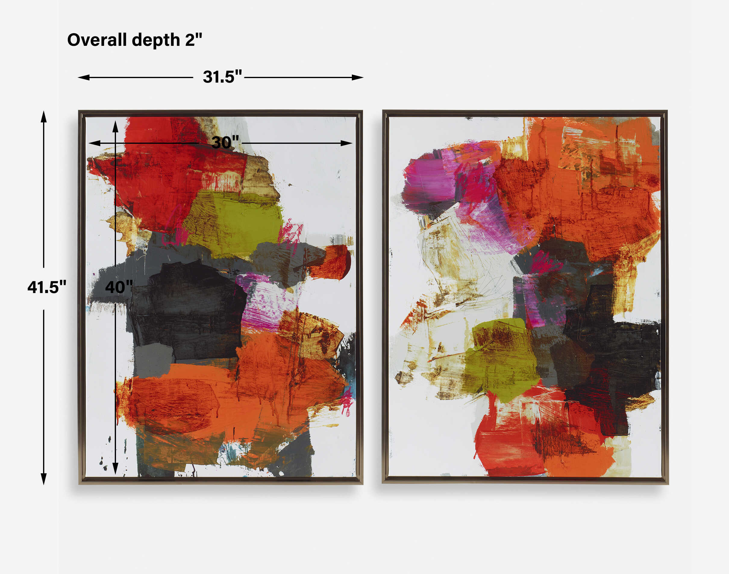 Tried And True Framed Abstract Art Set/2