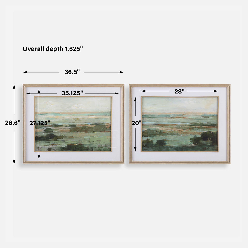 Warm Valley Framed Prints Set/2