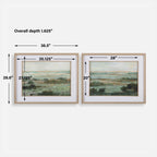 Warm Valley Framed Prints Set/2