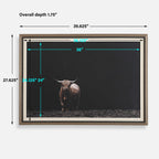 King Of The Hill Framed Bovine Print