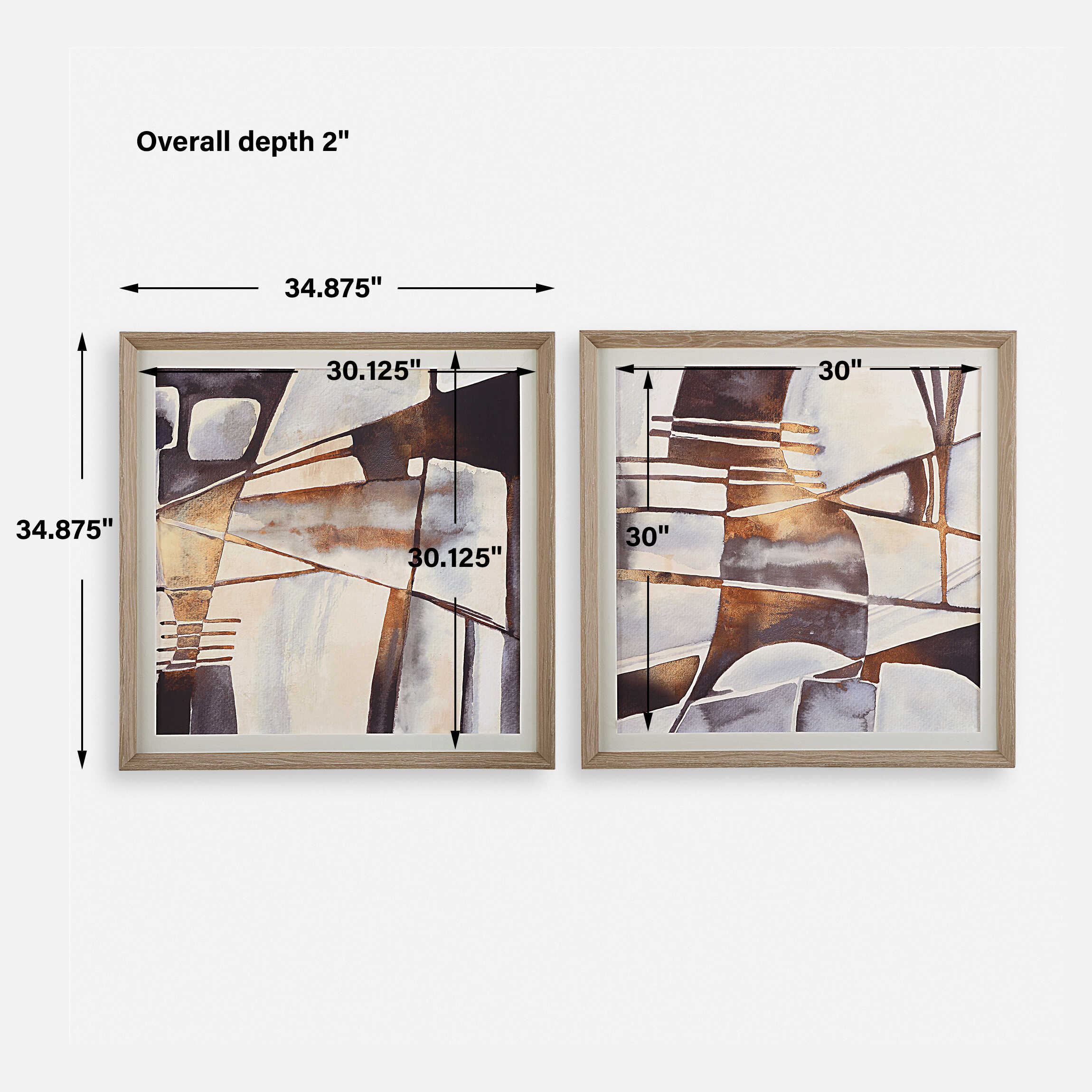 Vetrina Framed Abstract Prints Set/2