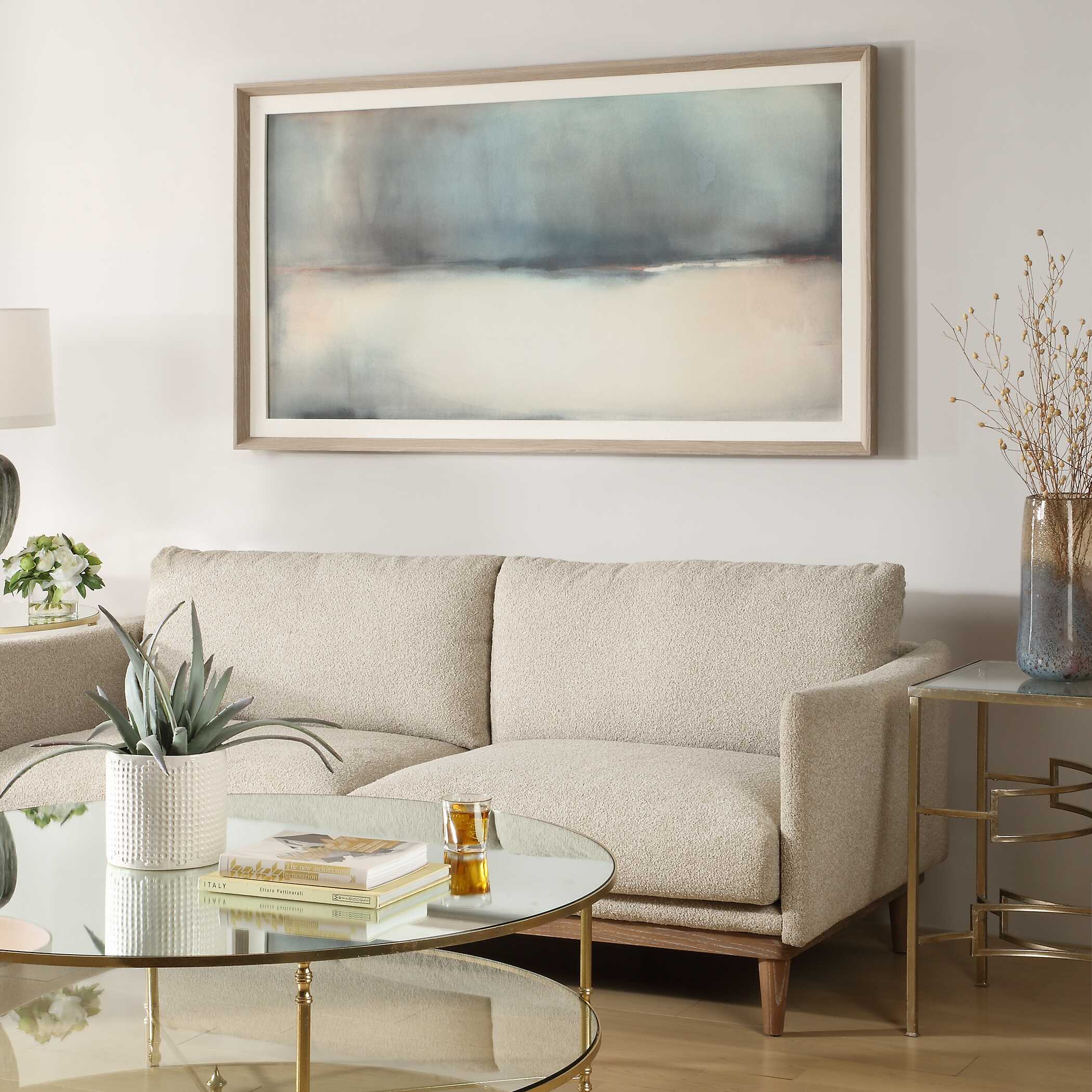 Deep Rains Framed Abstract Print