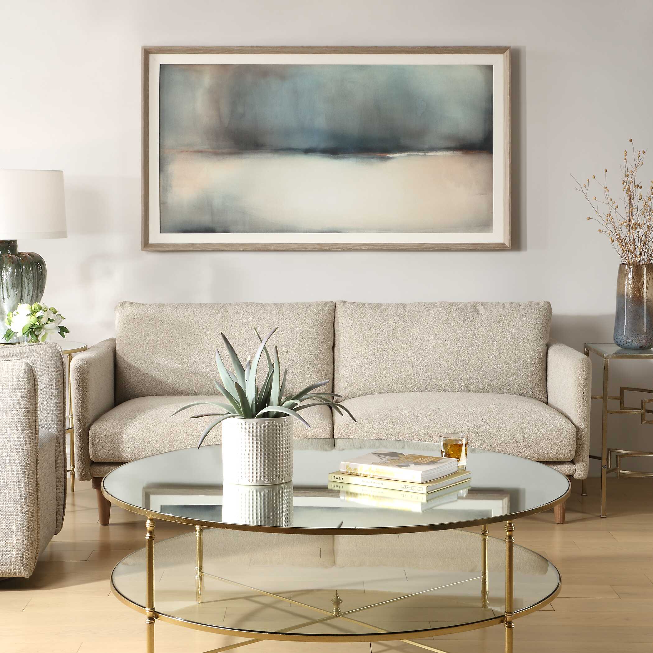 Deep Rains Framed Abstract Print