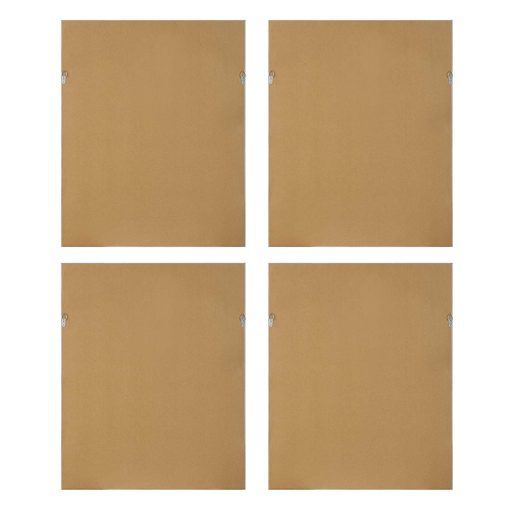 Shibori Coral Framed Prints Set/4