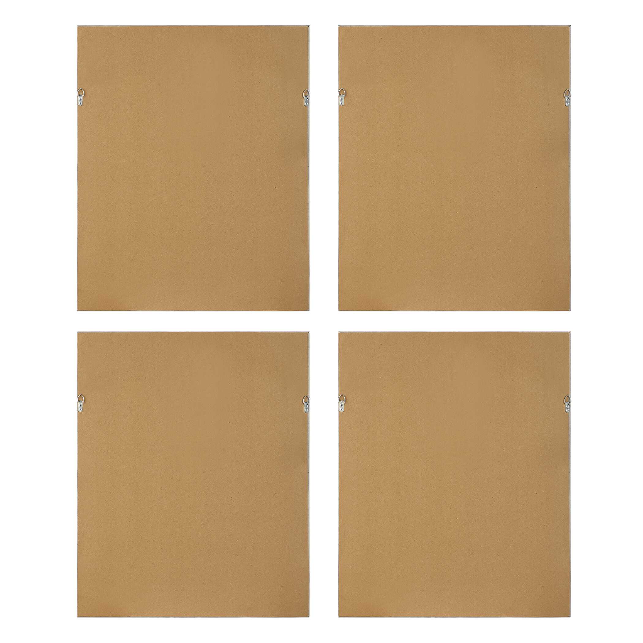 Shibori Coral Framed Prints Set/4