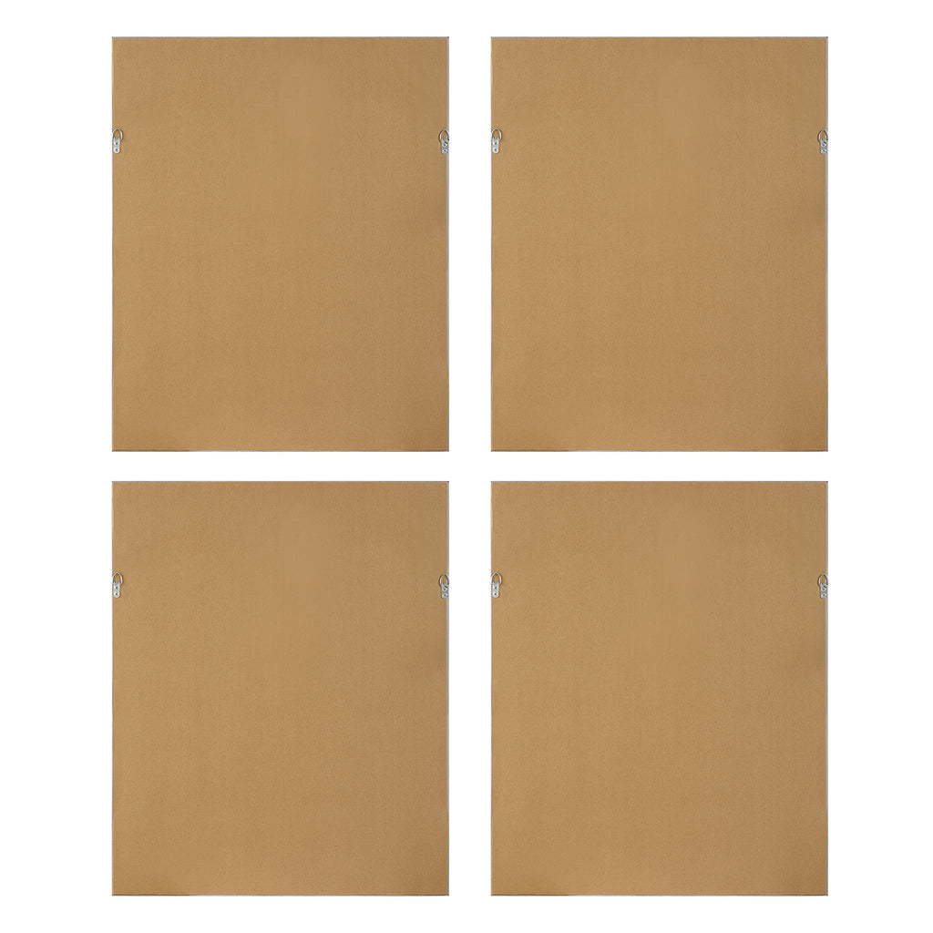 Shibori Coral Framed Prints Set/4