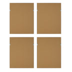 Florals On Black Framed Prints Set/4