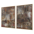 Molten Patina Framed Canvases Set/2