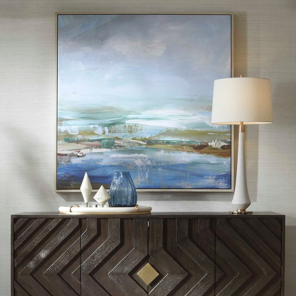 Lush Valley Framed Canvas