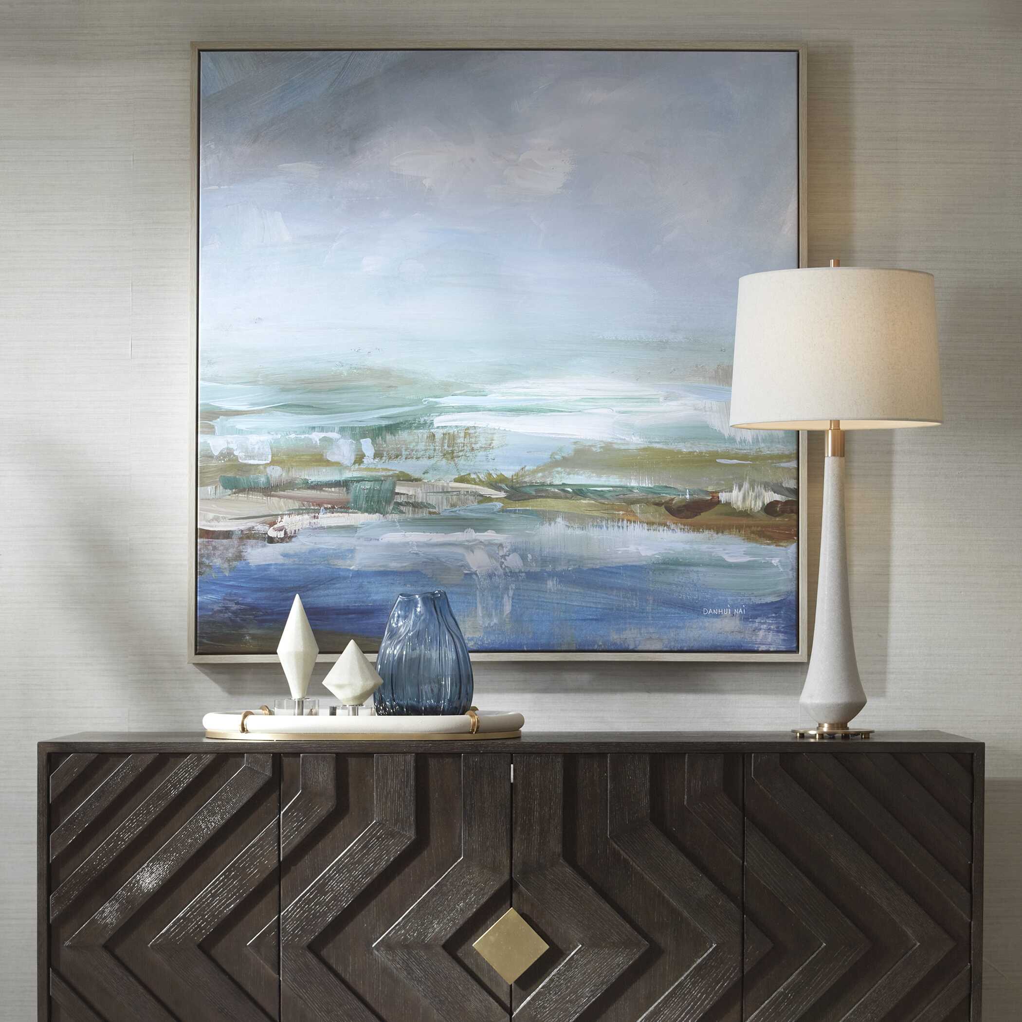 Lush Valley Framed Canvas