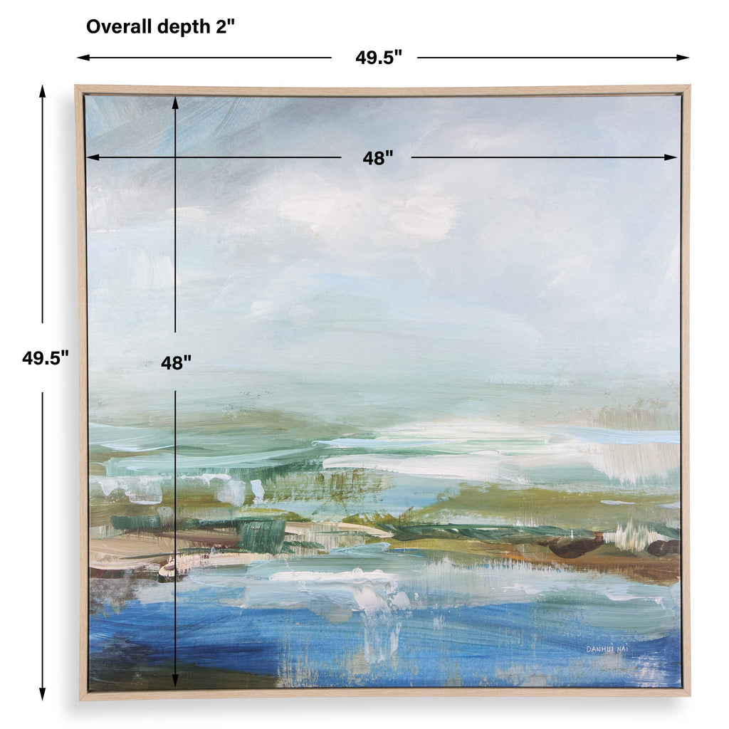 Lush Valley Framed Canvas