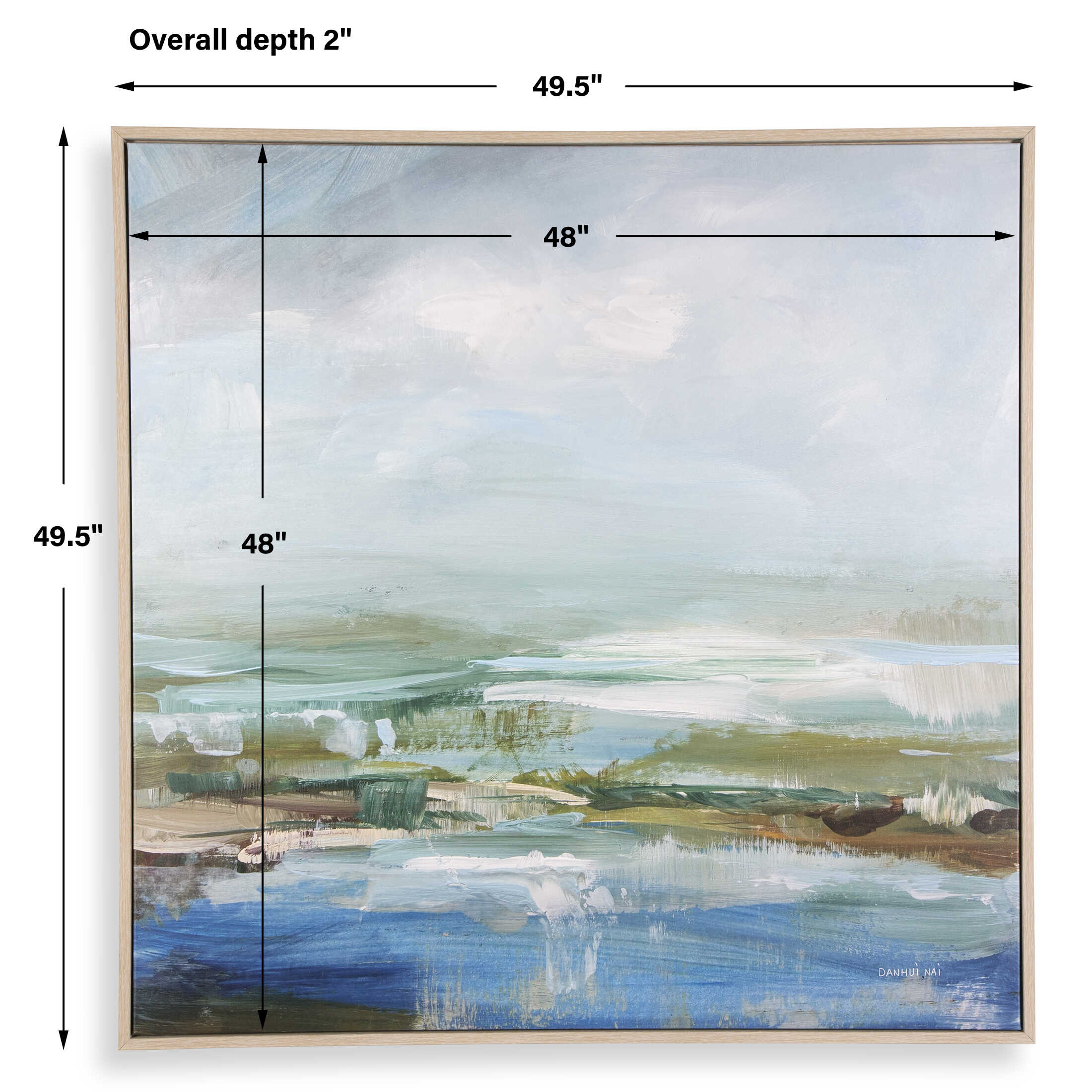 Lush Valley Framed Canvas