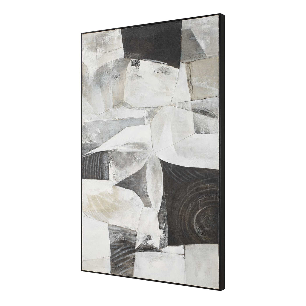 Folding Time Framed Abstract Art