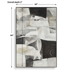 Folding Time Framed Abstract Art