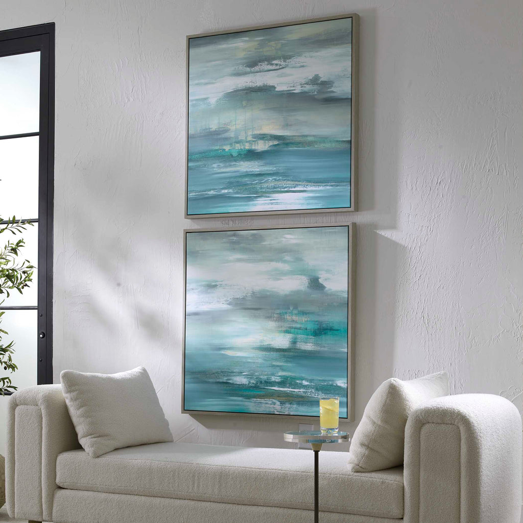 Tranquil State Of Mind Framed Canvases, S/2