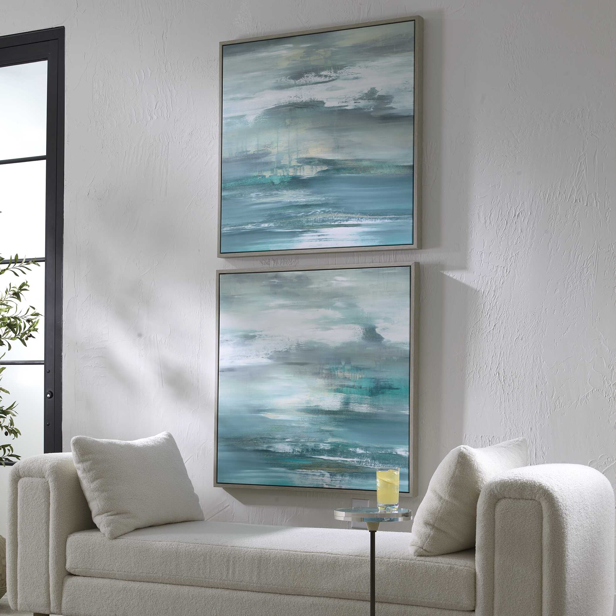 Tranquil State Of Mind Framed Canvases, S/2