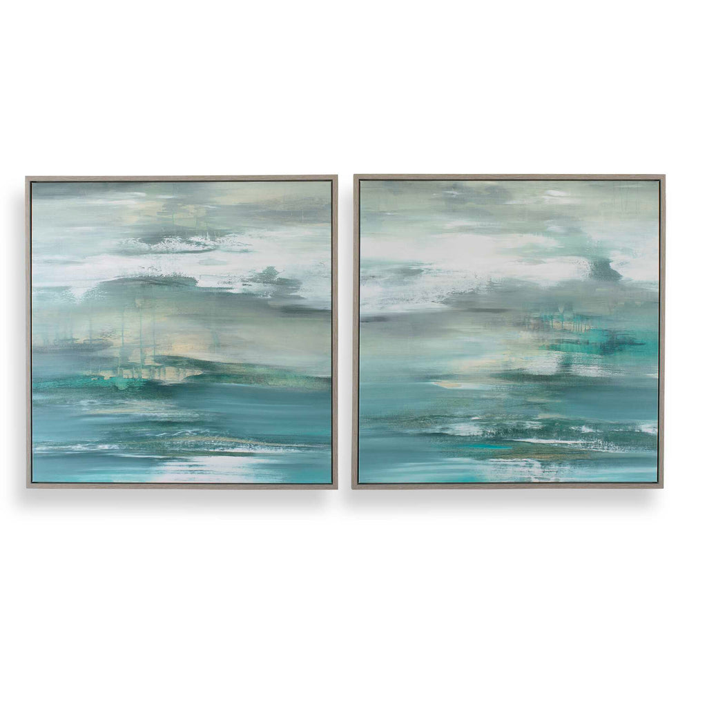 Tranquil State Of Mind Framed Canvases, S/2