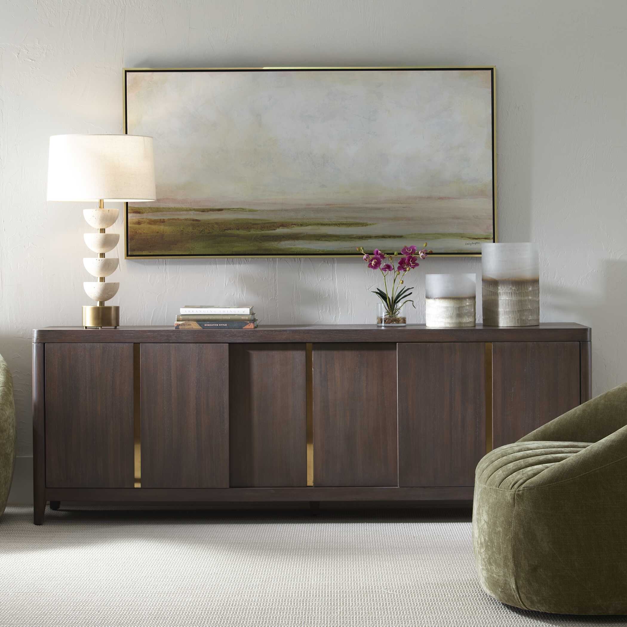 Hazy Lake Framed Landscape Art