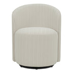 Sylvie Outdoor Swivel Dining Chair Cream
