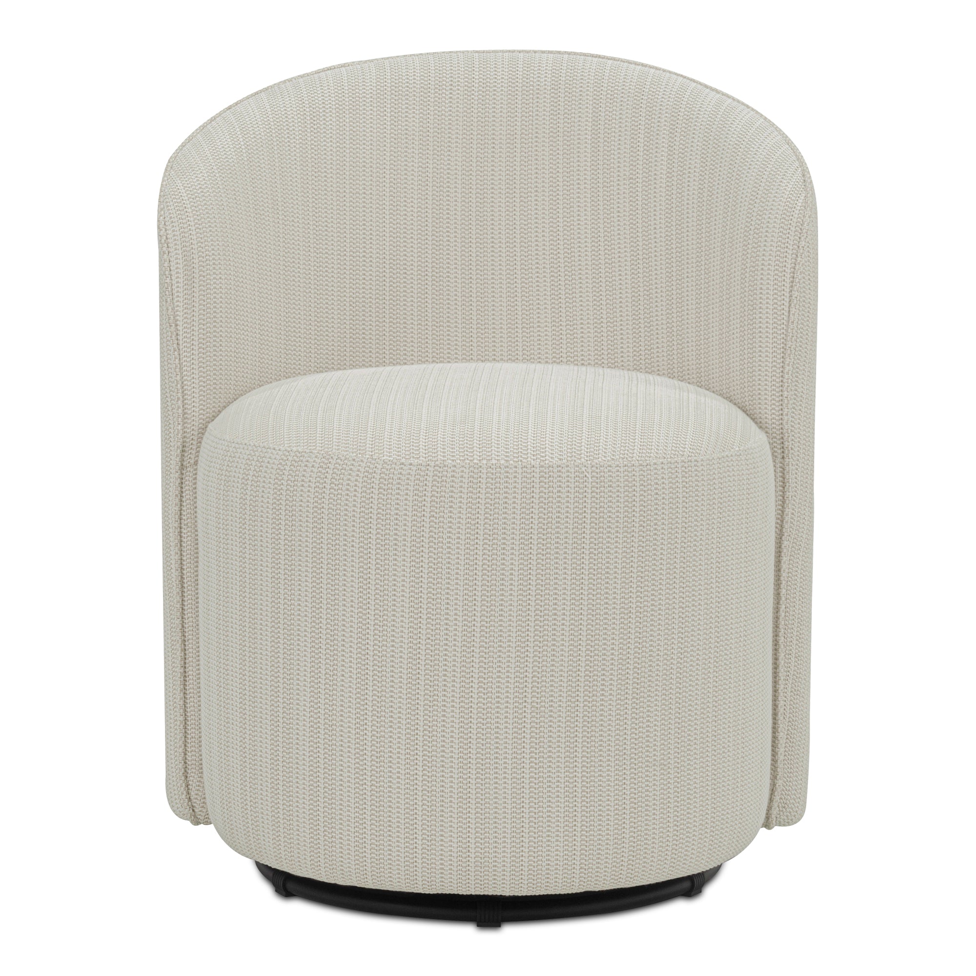 Sylvie Outdoor Swivel Dining Chair Cream