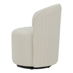 Sylvie Outdoor Swivel Dining Chair Cream