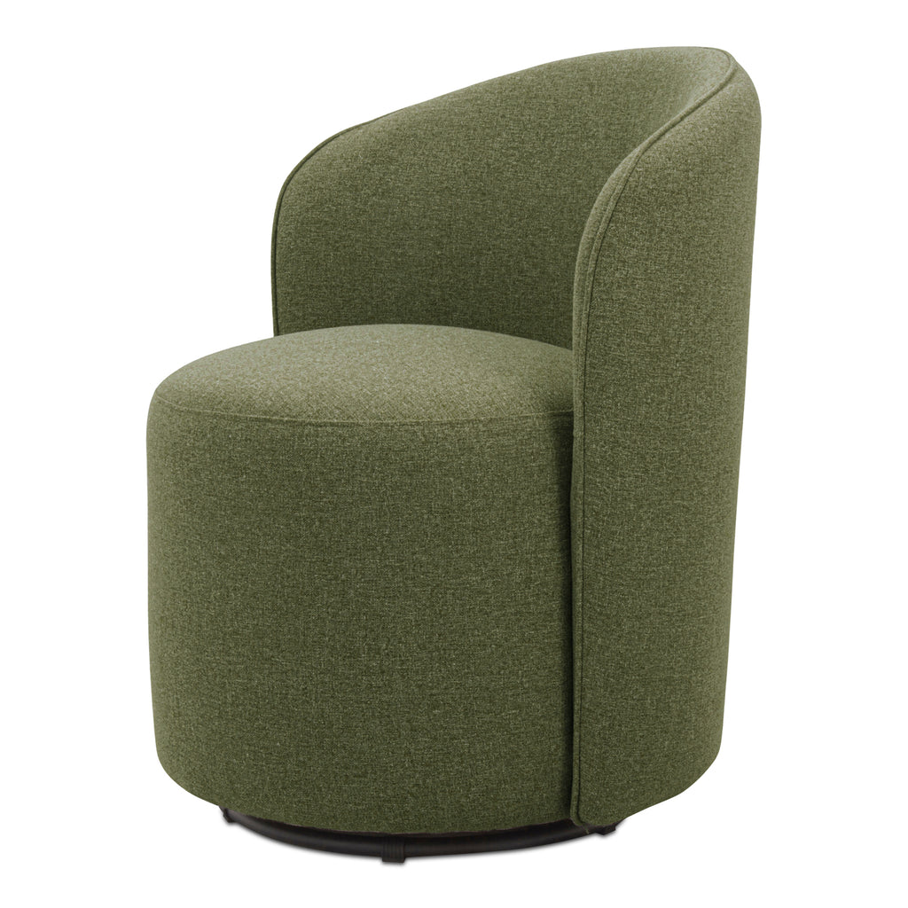 Sylvie Outdoor Swivel Dining Chair Green