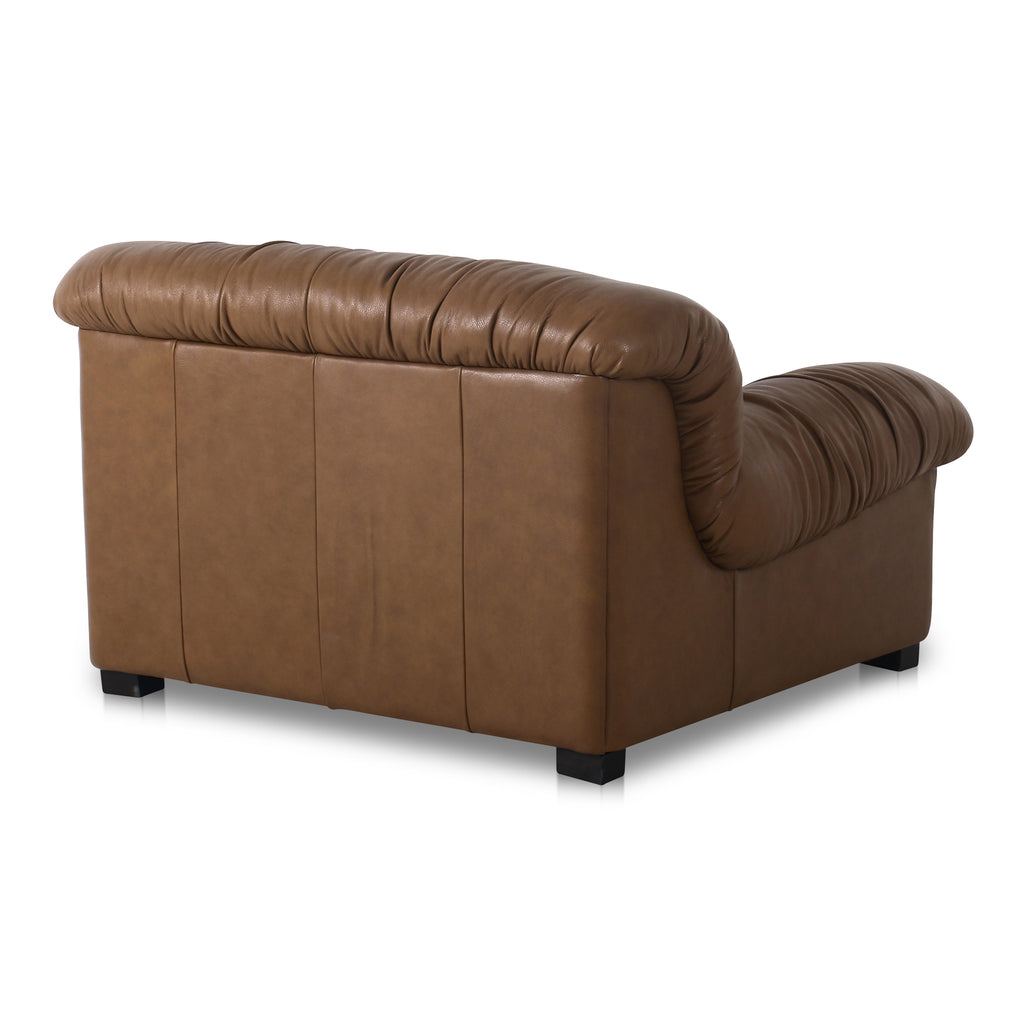 Halston Lounge Chair Tan Leather
