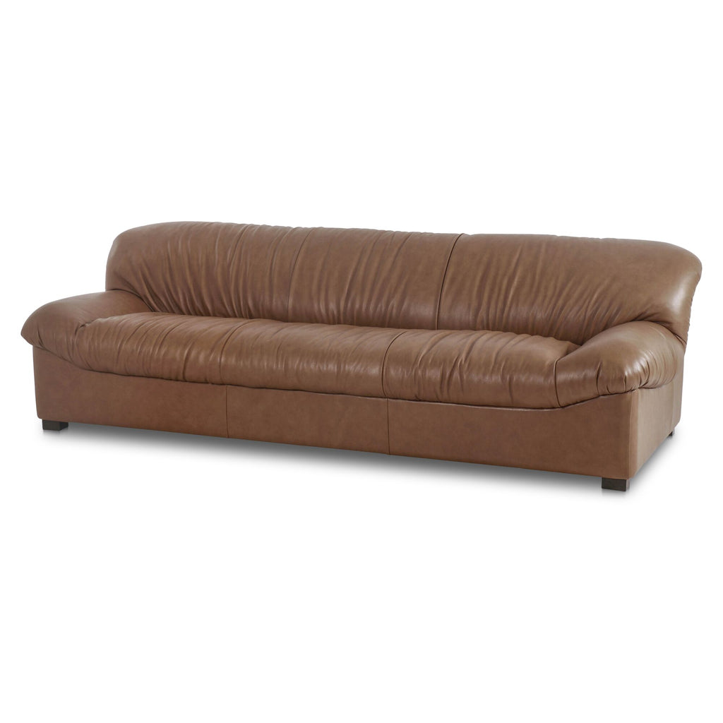 Halston Sofa Tan Leather