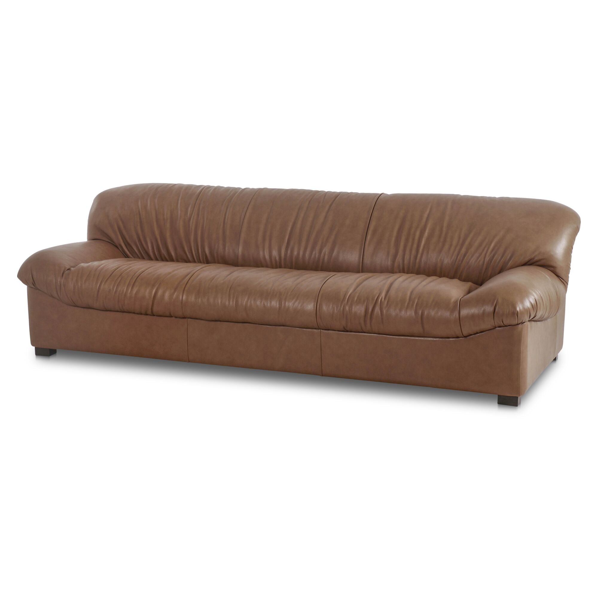 Halston Sofa Tan Leather