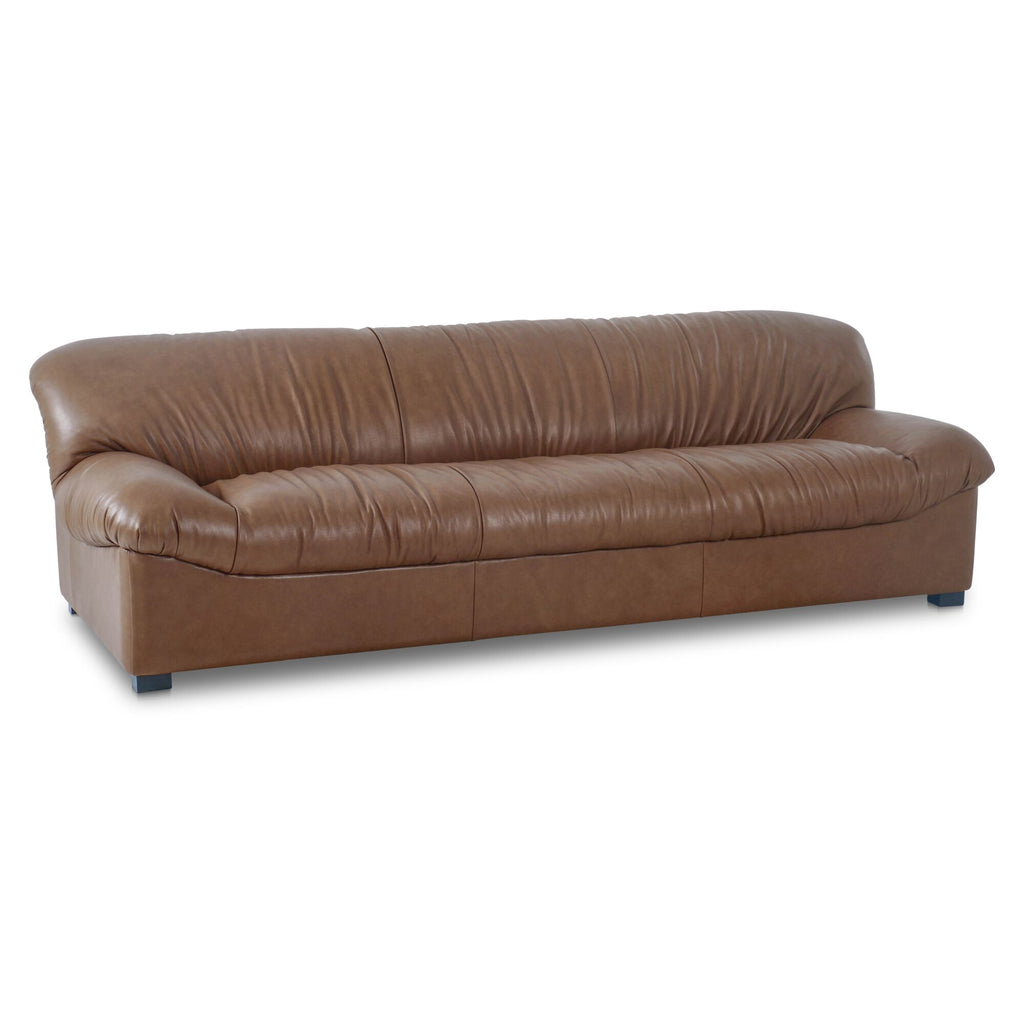 Halston Sofa Tan Leather