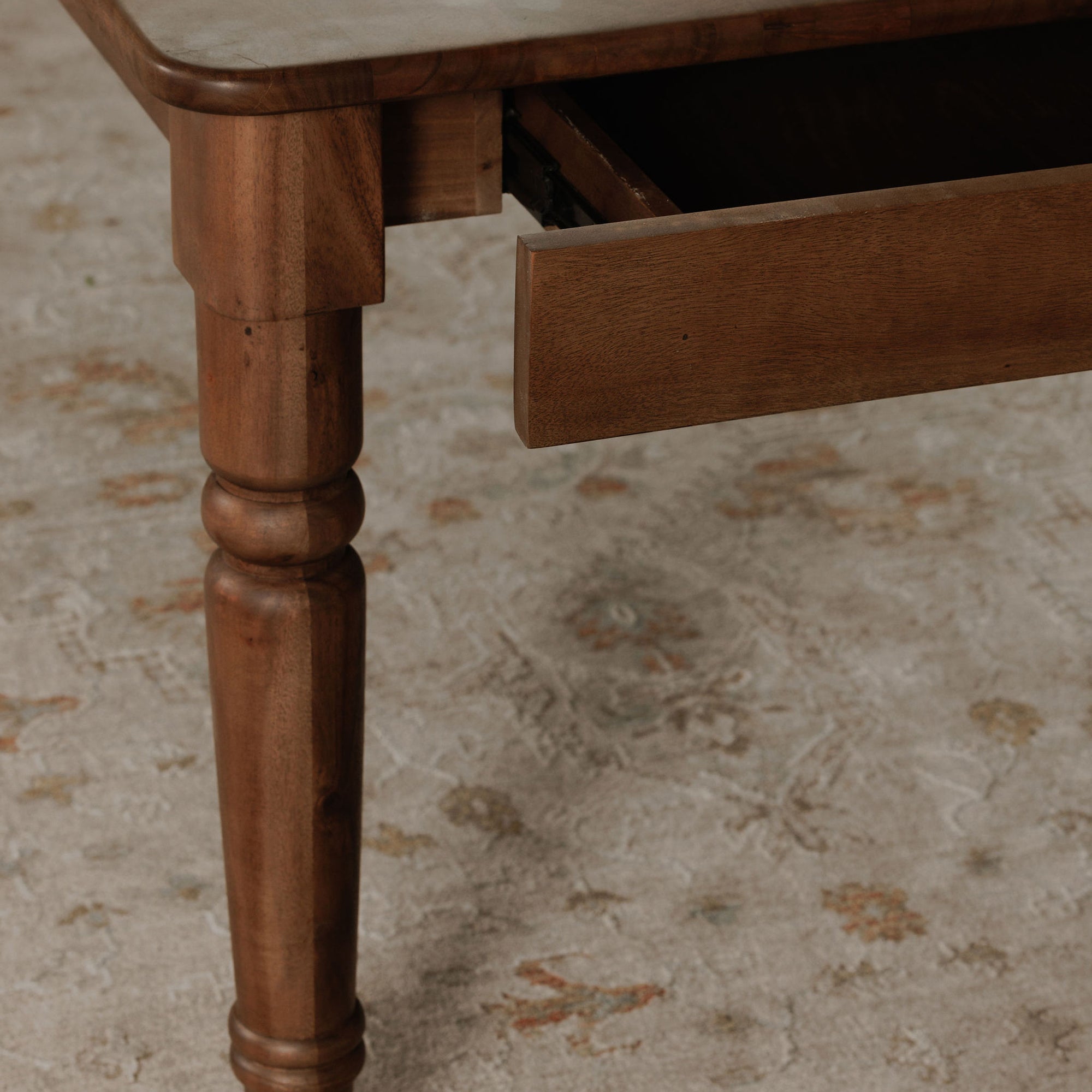 Russet Dining Table Brown
