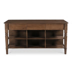 Russet Kitchen Island Brown