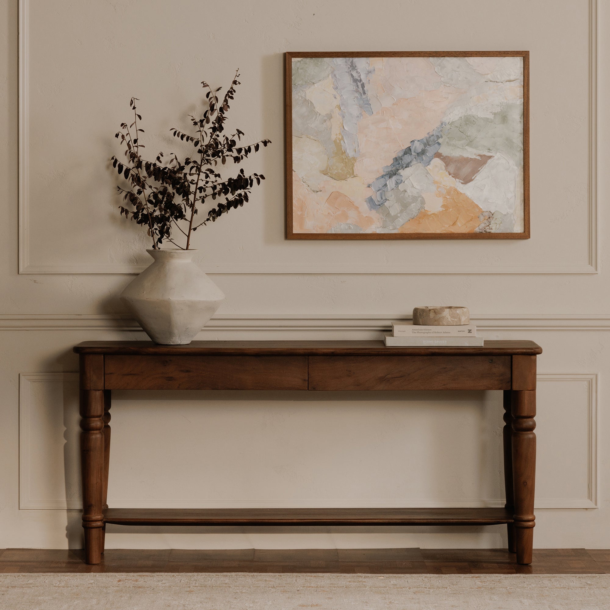 Russet Console Table Brown