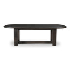 Glenn Oval Dining Table Dark Brown
