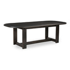 Glenn Oval Dining Table Dark Brown