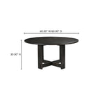 Glenn Round Dining Table Dark Brown