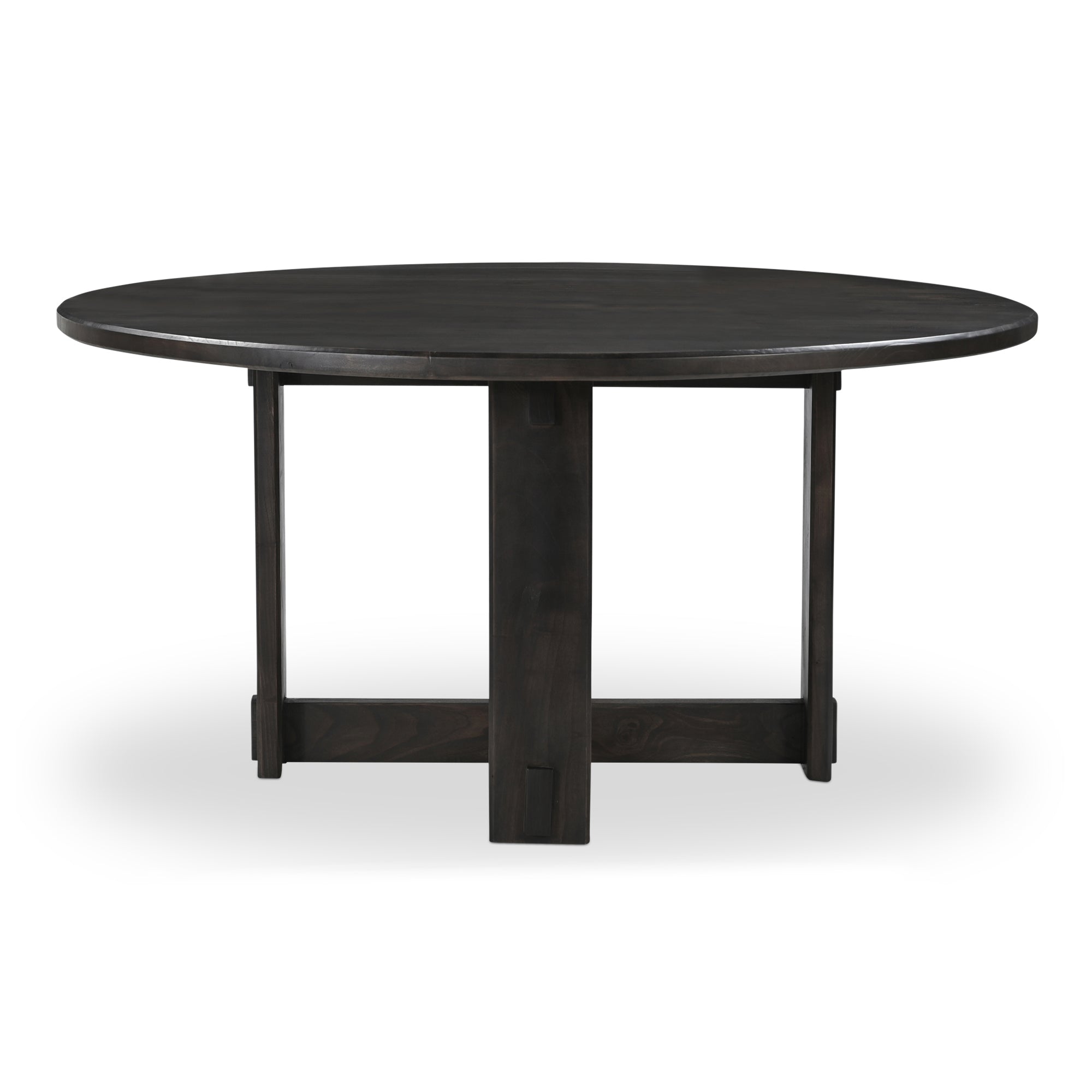 Glenn Round Dining Table Dark Brown